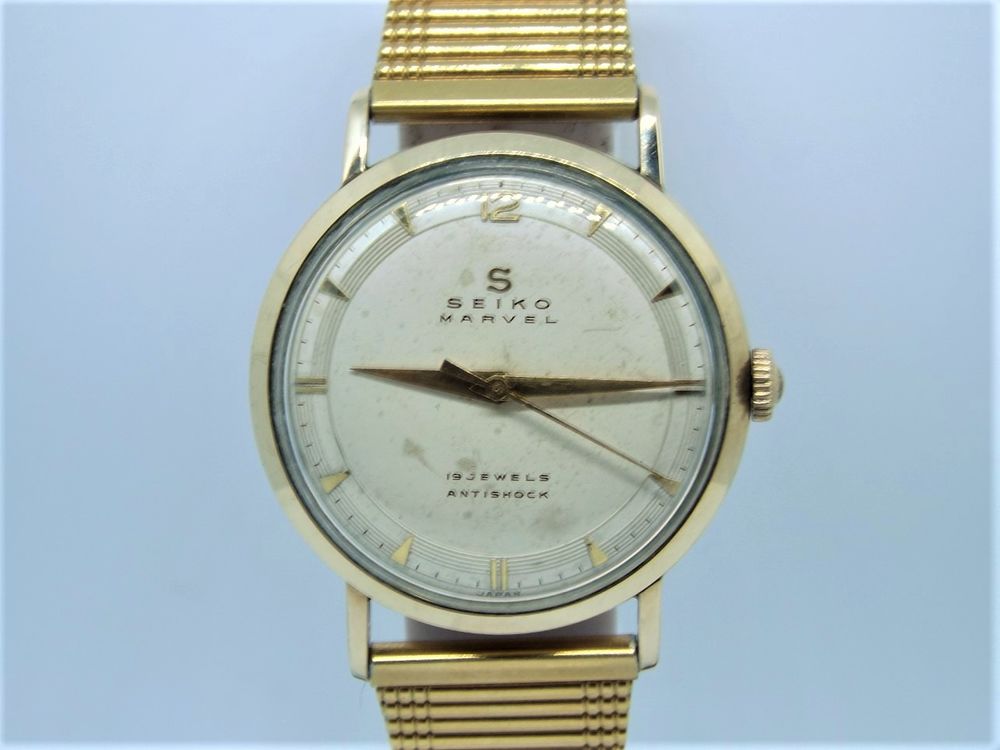 Rare montre Seiko Marvel 1957 'gold filled 14K' TBE Bijoux et montres
