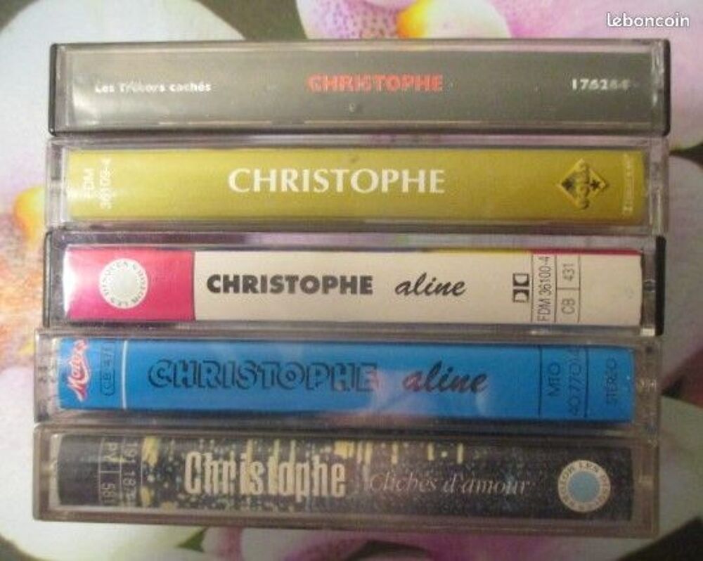 Cassettes audio Christophe CD et vinyles