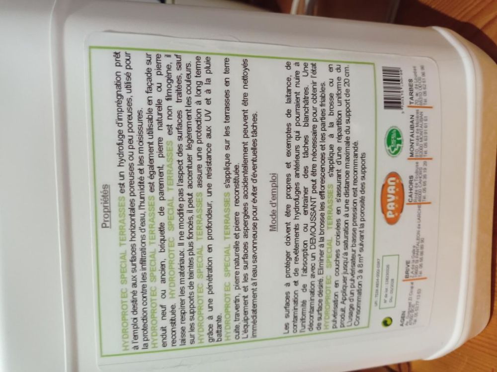 nettoyant et hydrofuge terrasse Jardin