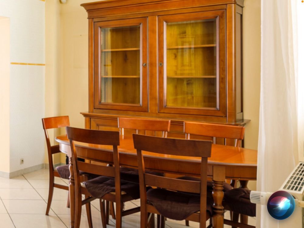 Buffet Vitr&eacute; en bois merisier style Louis Philippe Meubles