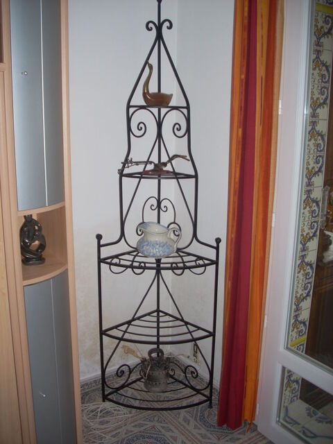 paires d'�tag�res d'angle fer Forg� artisanal 120 Bou�x (16)
