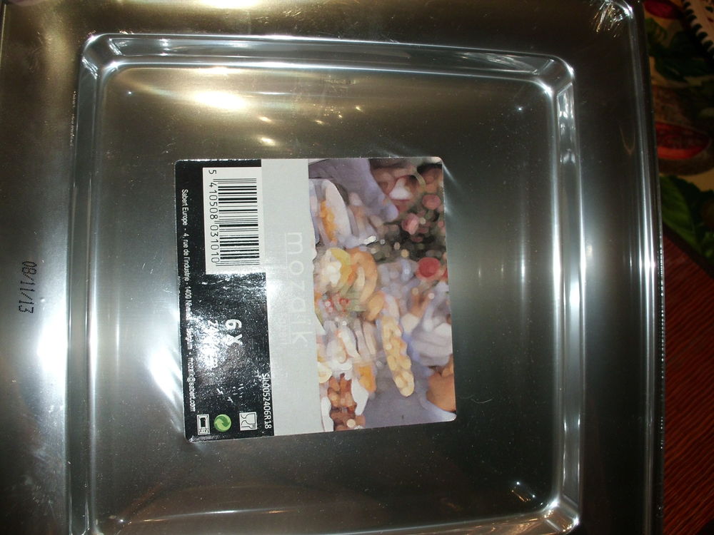 6 assiettes de pr&eacute;sentation Cuisine