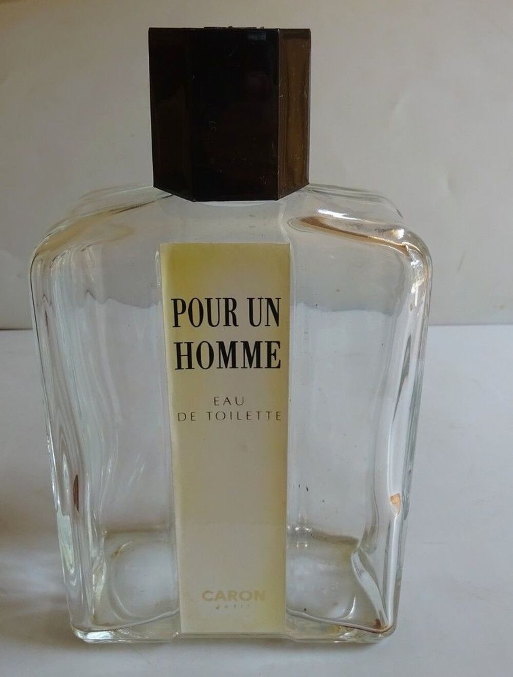 FLACON VIDE EAU DE TOILETTE "POUR UN HOMME" CARON 500 ml 