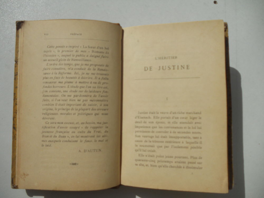 L'H&Eacute;RITIER DE JUSTINE par A. D' AUTUN 1883 Livres et BD