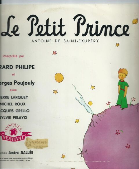 Vinyle 33T 25 cm le petit prince antoine de saint-exupry  12 Tours (37)