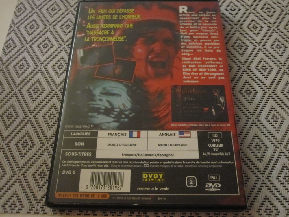 DVD : Driller Killer DVD et blu-ray