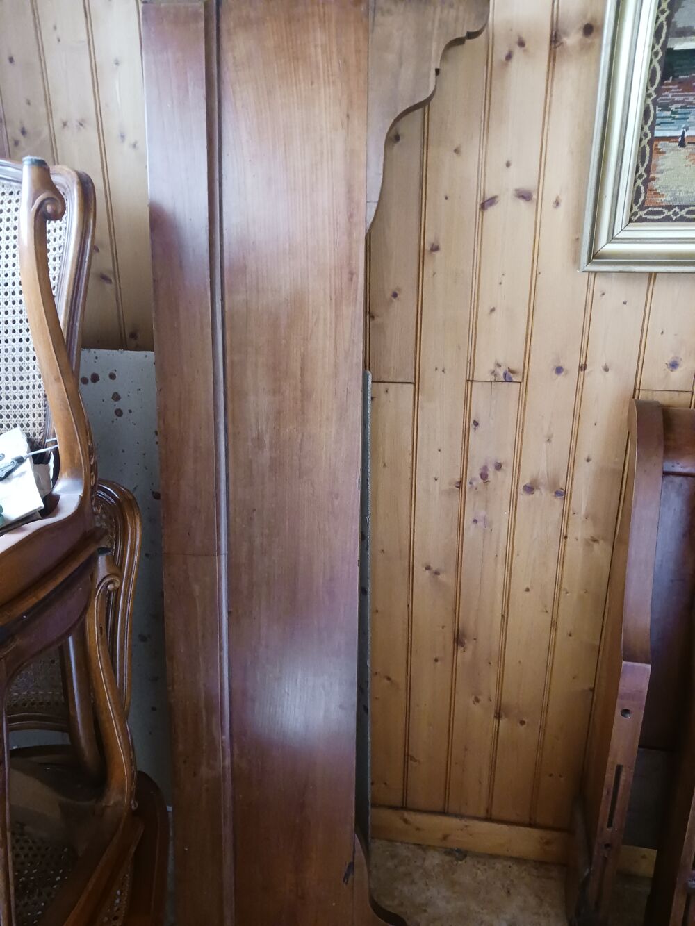 Lit ancien bateau et sa literie matelas 110 de large et 190 Meubles