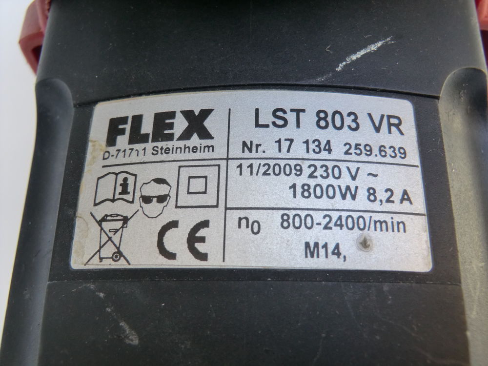 FLEX LST 803 VR - Ponceuse b&eacute;ton - Bouchardeuse Bricolage
