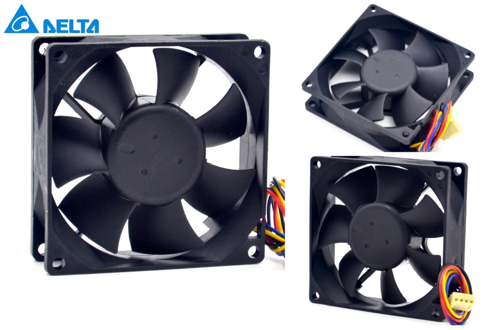 Ventilateur bo&icirc;tier noir - Delta Aub0812vh -80 mm -&agrave; 4-pin Matriel informatique