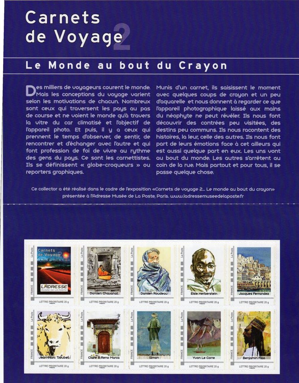 FRANCE .
FEUILLET COLLECTOR DE LA POSTE 