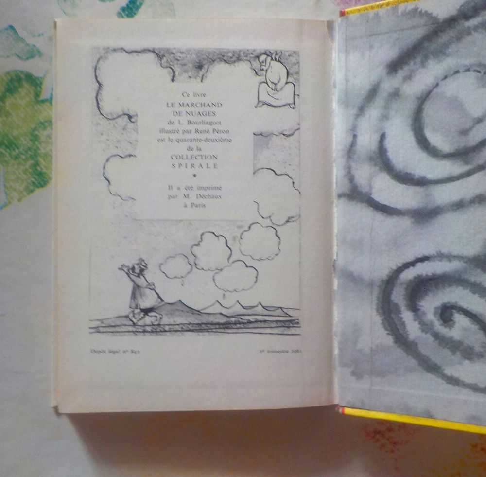 LE MARCHAND DE NUAGES de L. BOURLIAGUET Coll SPIRALE n&deg;342 Livres et BD