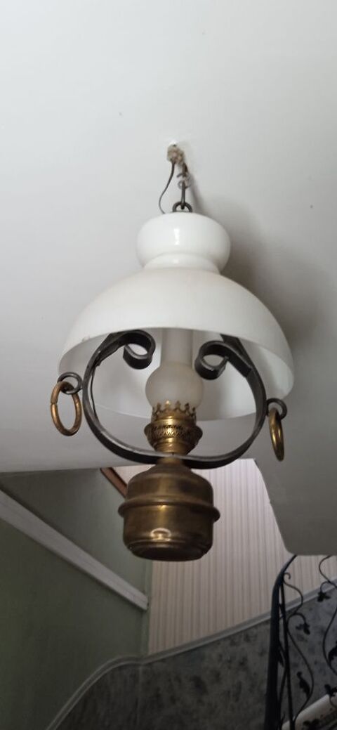 Lustre ancien opaline 40 Campsas (82)