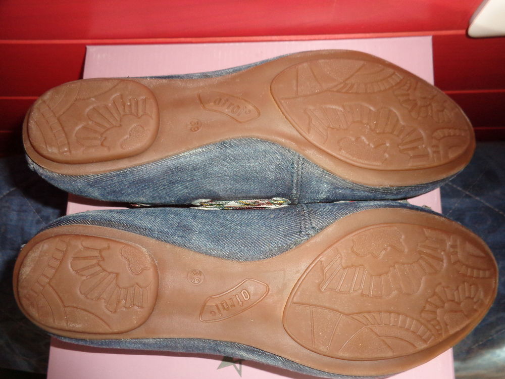 Ballerines en jean . Chaussures