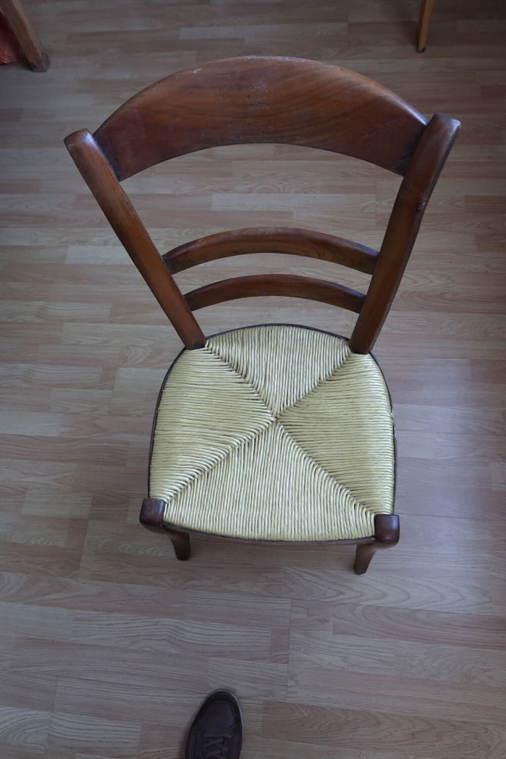 CHAISE BOIS ASSISE PAILLE Meubles