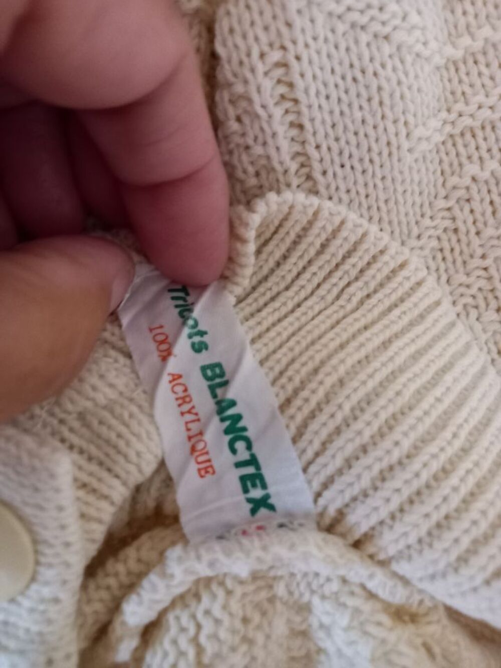 Gilet femme jaune paille marque Tricot Blanctex taille 44/46 Vêtements