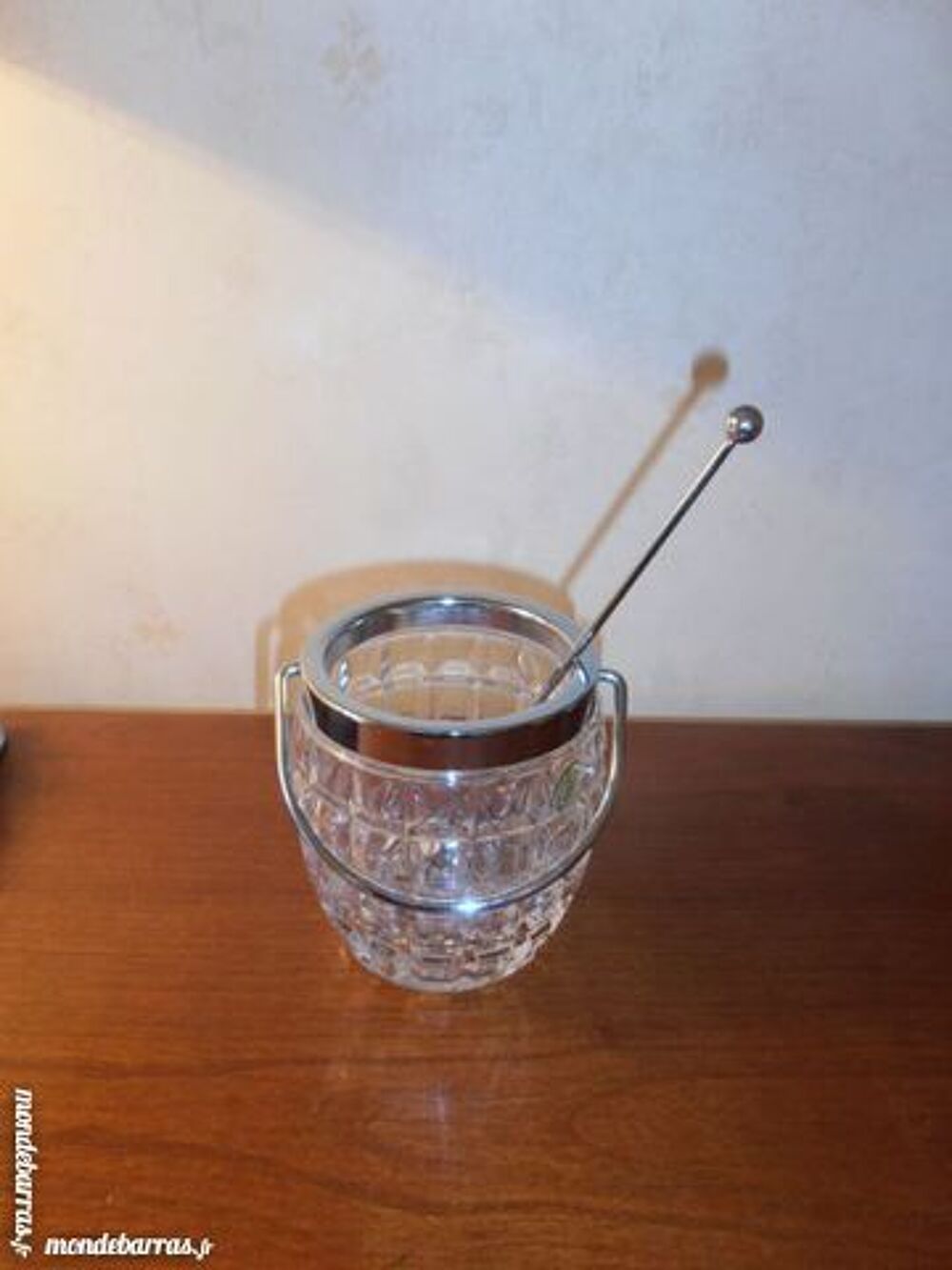 Seau &agrave; glace en cristal + cuill&egrave;re (43) Cuisine
