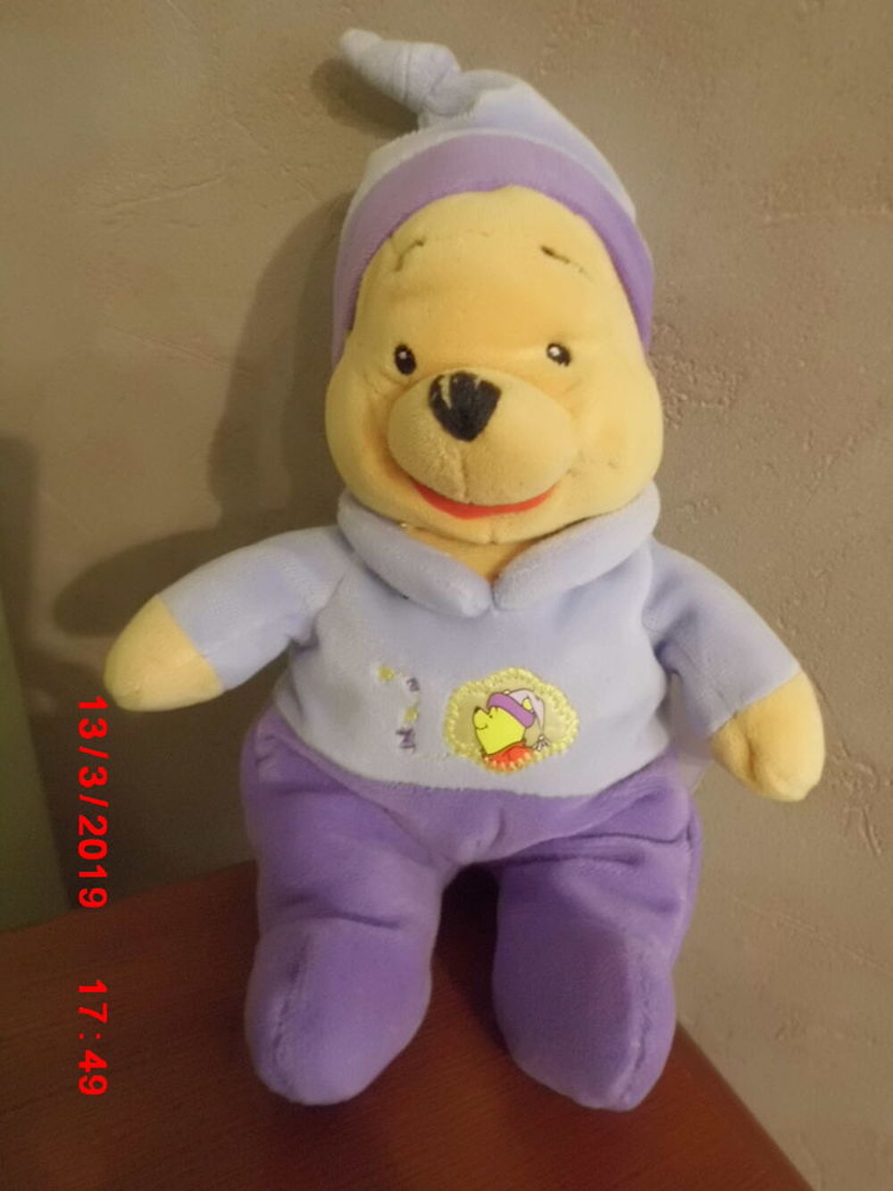 WINNIE EN PYJAMA MAUVE Jeux / jouets