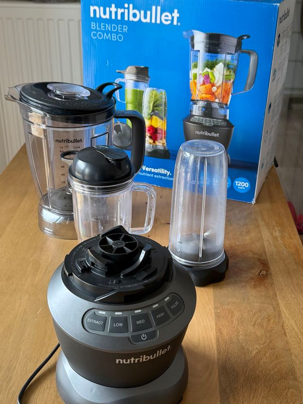 Blender Nutribullet Combo 1200W ? Complet avec bo&icirc;te Electroménager