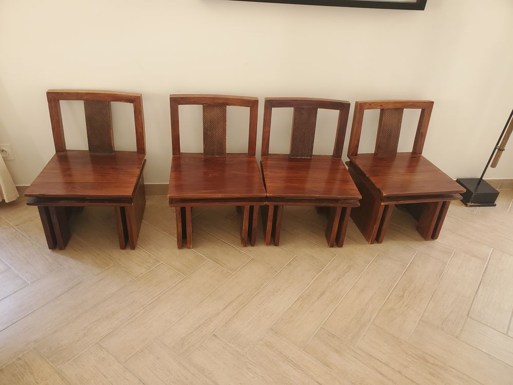 ensemble table, chaises et banc de salle a manger Meubles
