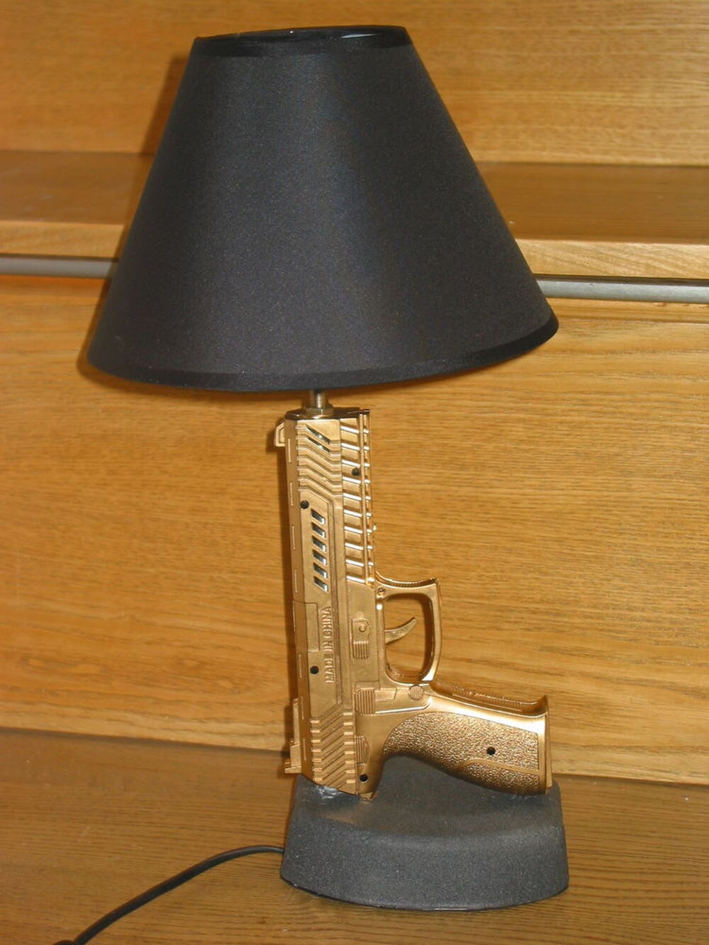 LAMPE GUN DESIGN COLT SIG SAUER abat jour chevet bureau tabl Electroménager
