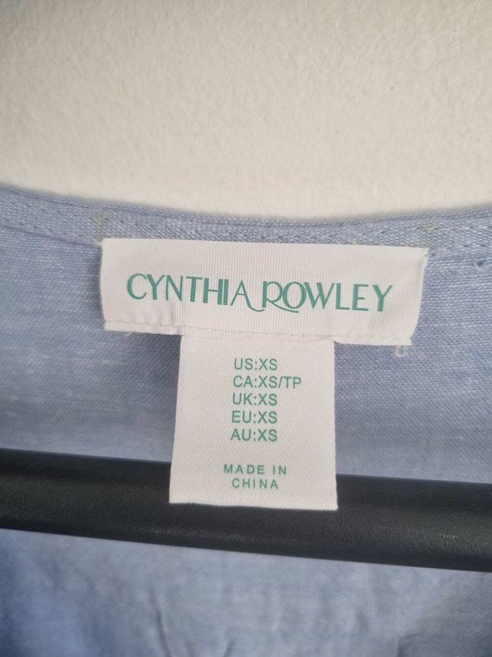 Robe bleu ciel marque Cynthia Rowley Taille S Vêtements
