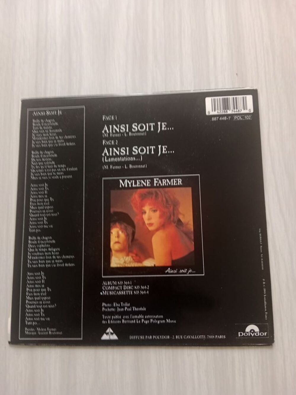45 Tours Myl&egrave;ne FARMER Ainsi sois je CD et vinyles