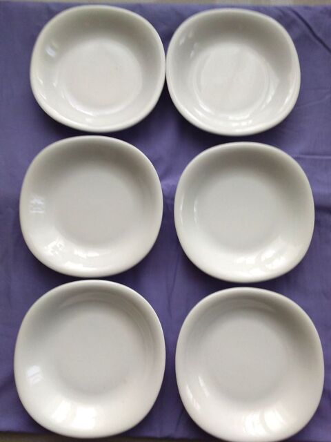 1 lot de 6 assiettes blanches à peindre Crespin (59)