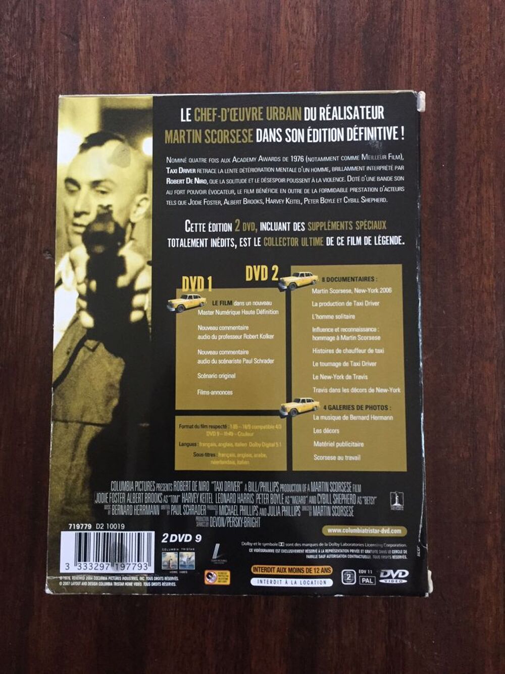 Coffret 2 DVD Edition collector &quot; Taxi driver &quot; DVD et blu-ray