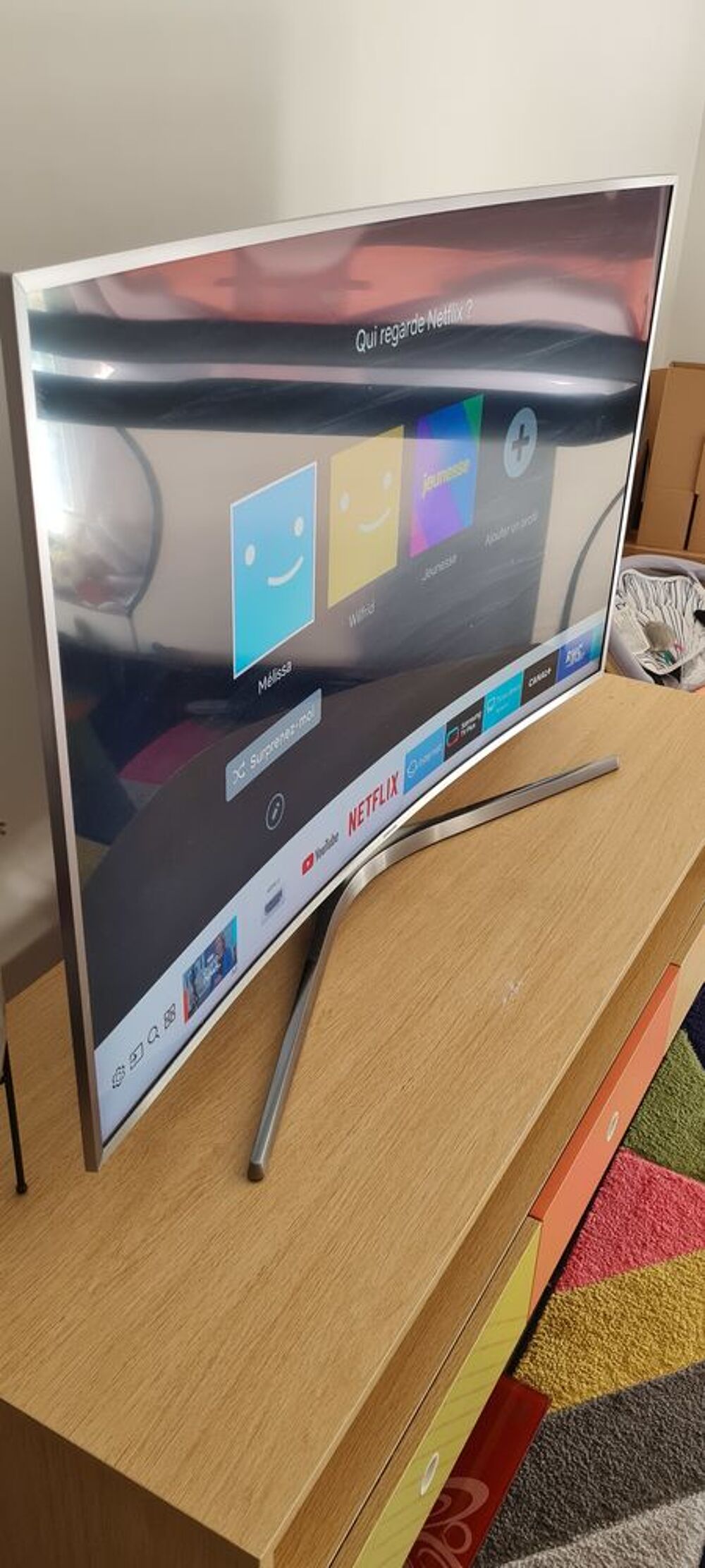TV SMART SAMSUNG 4K incurv&eacute;e connect&eacute;e 123cm Photos/Video/TV