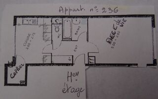  Appartement � louer 2 pi�ces 39 m�