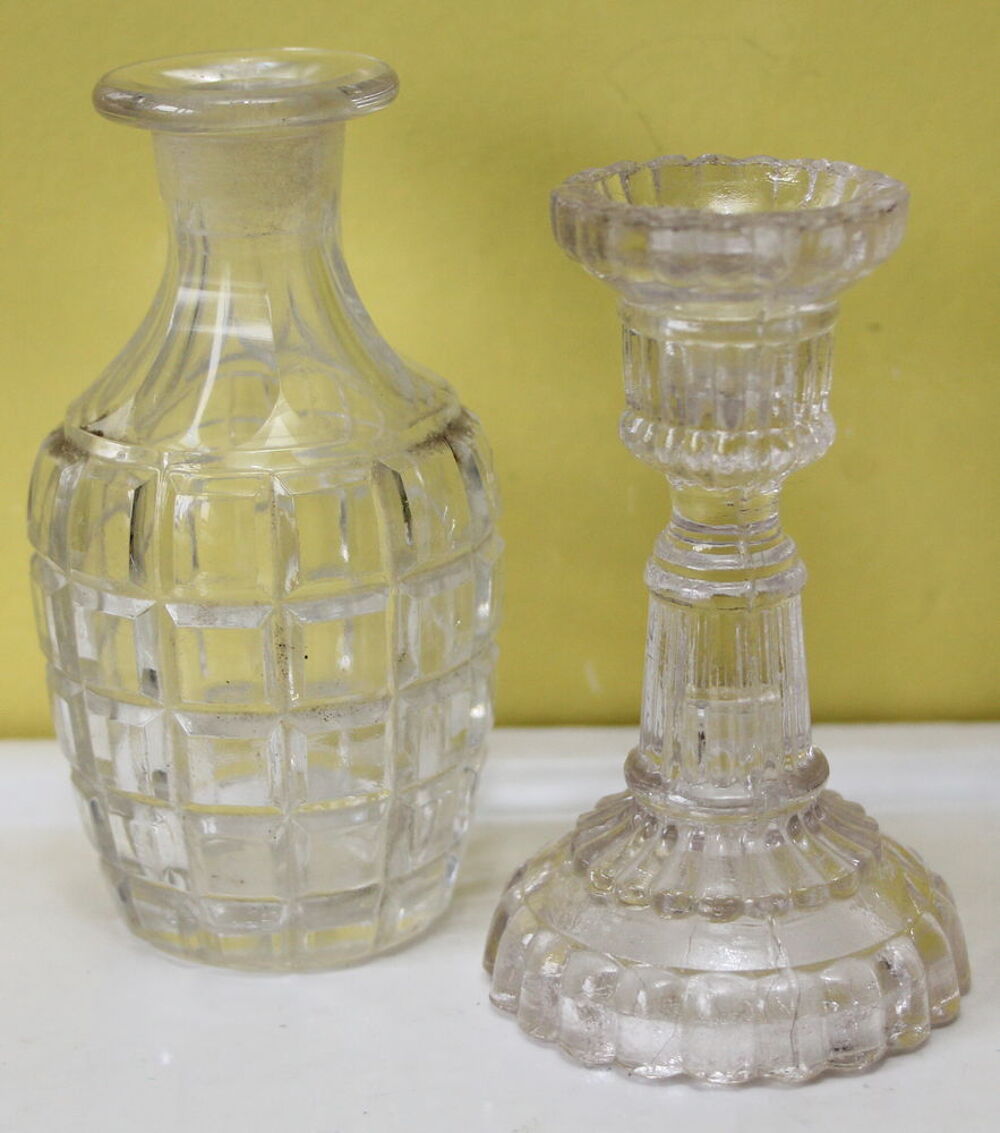 Carafe bouteille bougeoir dinette ancienne portieux? Jeux / jouets