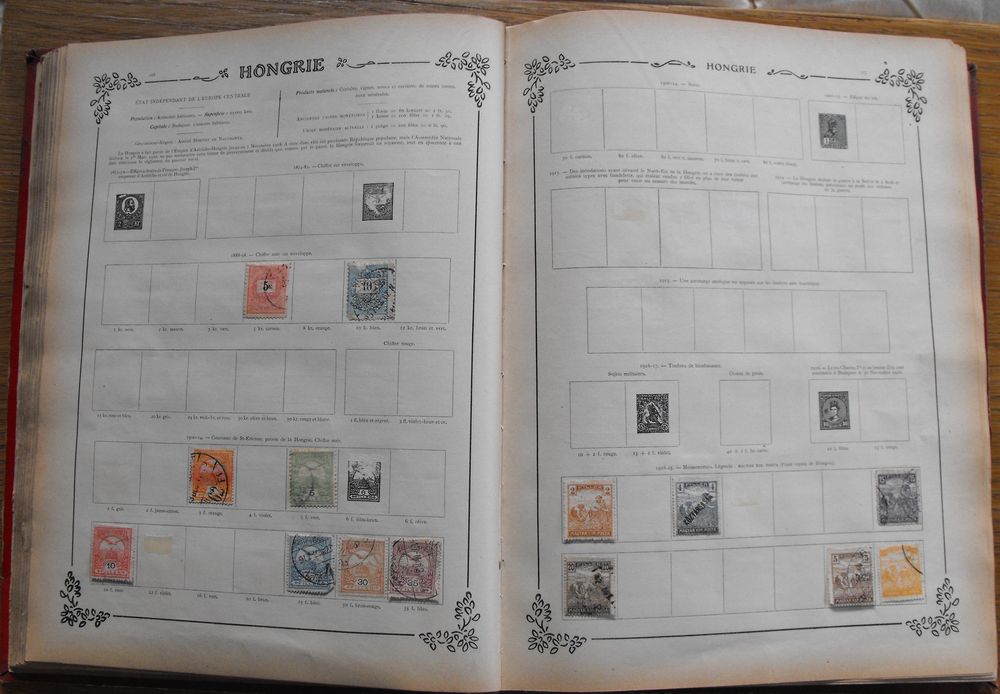 Album historique et g&eacute;ographique de timbres 