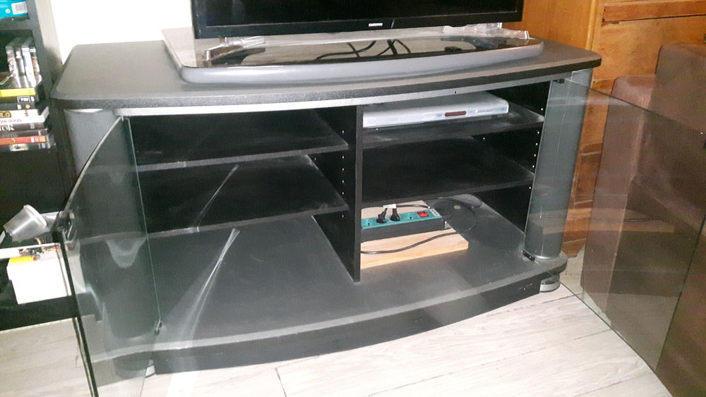 Meuble TV noir en bois Meubles