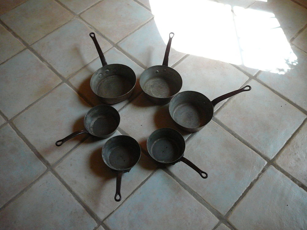 casseroles en cuivre Cuisine