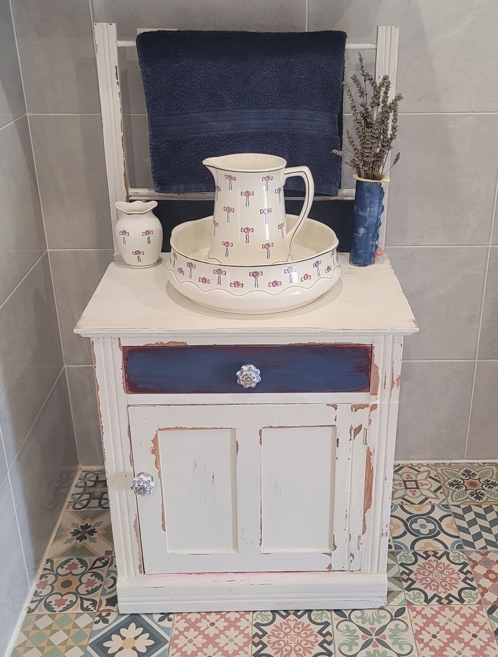 Support de lavage Shabby Chic pour chambre ou salle de bain Meubles