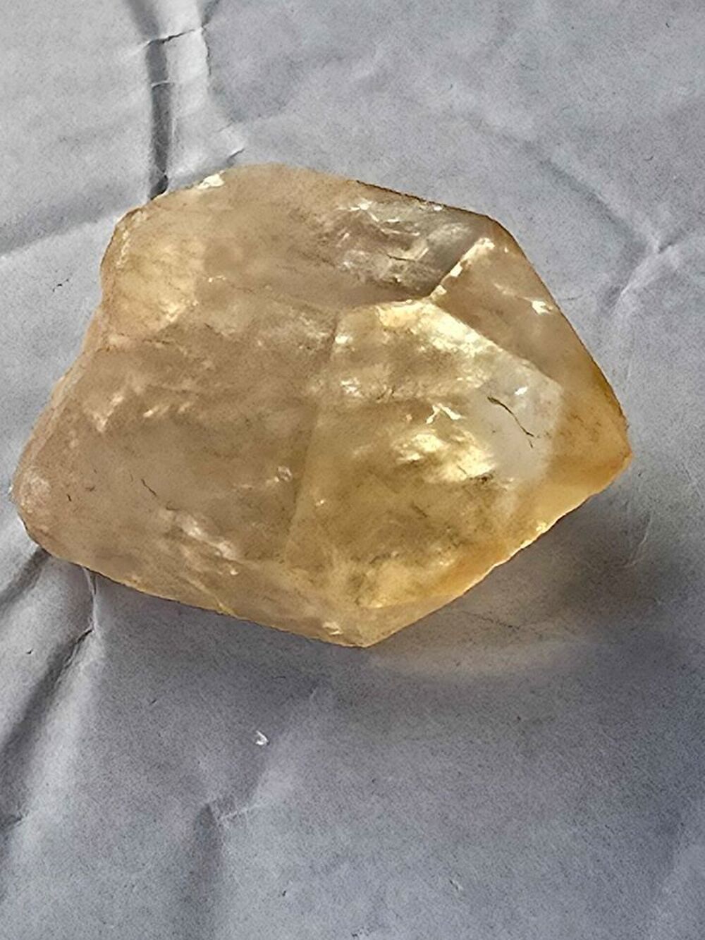 V&eacute;ritable Citrine Naturelle de Kolwezi RDC-37g 