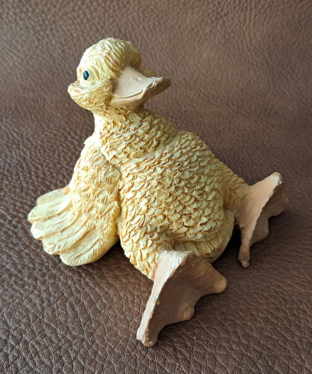 lot de 4 canards humoristiques en r&eacute;sine jaune
d&eacute;taill&eacute;s Décoration