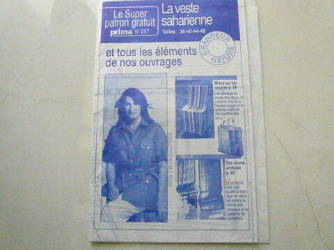 Patron couture La veste saharienne 3 Franqueville-Saint-Pierre (76)