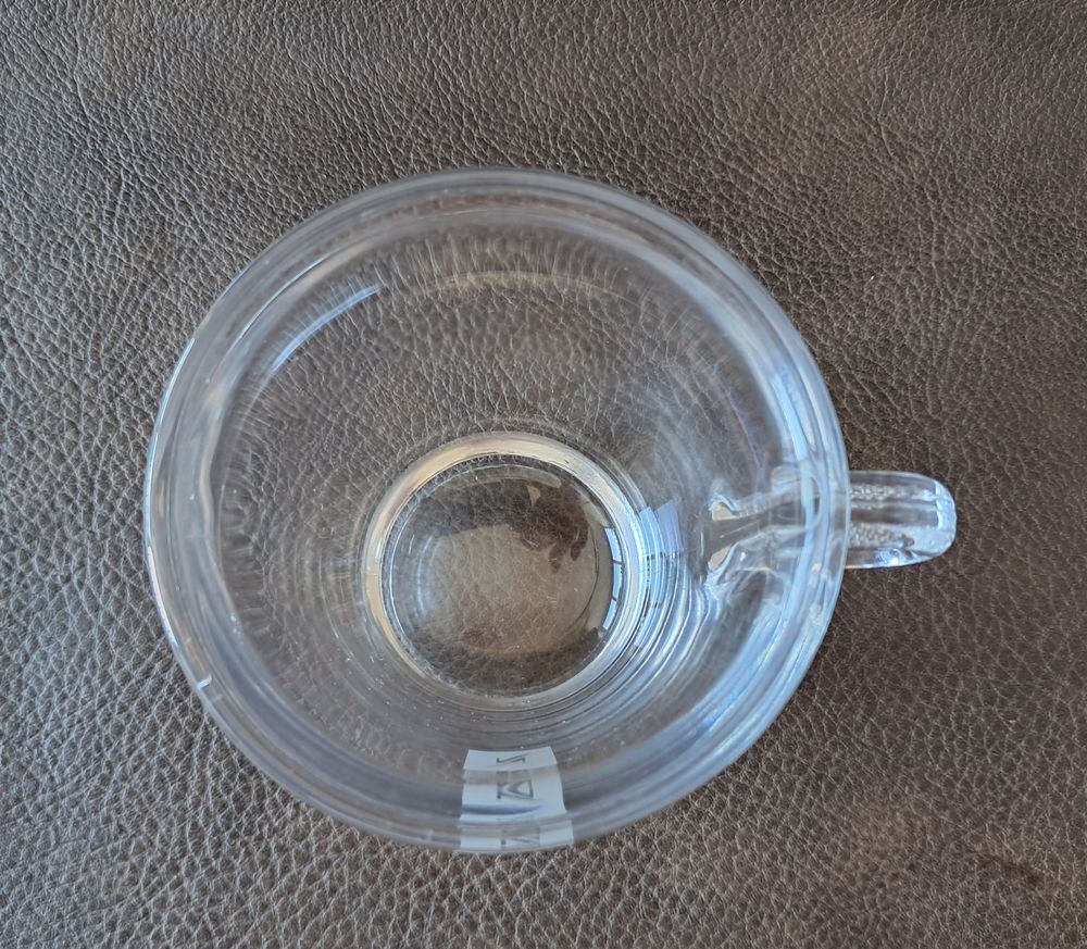 Lot de 6 tasses en verre &agrave; anse pleine de marque nespresso Cuisine