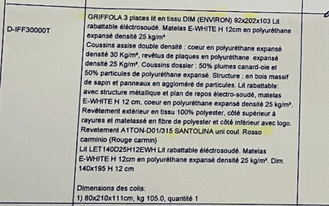 Canap�-Lit jamais servi Rouge Poltronesofa 0 Nice (06)