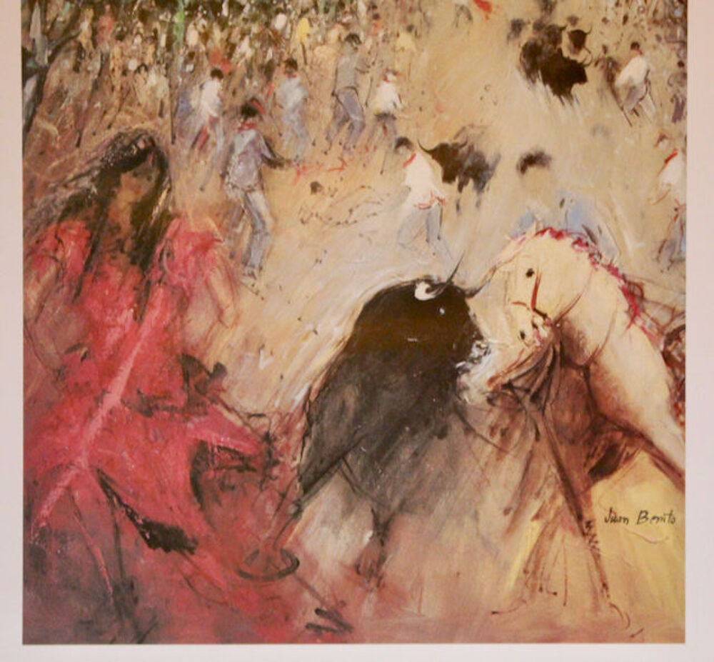 JUA BENITO : Tauromachie . Décoration