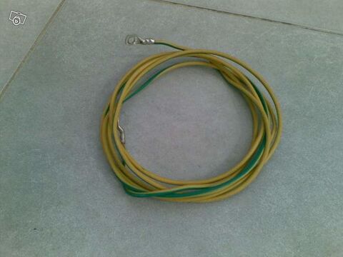 Fil H07v-r vert jaune 3 m�tres avec cosses 6mm� 3 Boisset-et-Gaujac (30)