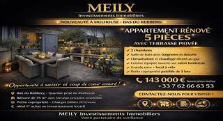  Appartement � vendre 5 pi�ces 75 m� Mulhouse