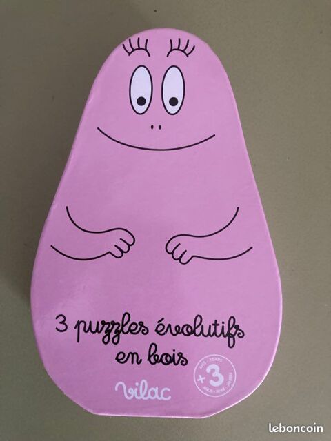 3 puzzles en bois BARBAPAPA 9 Beauchamp (95)