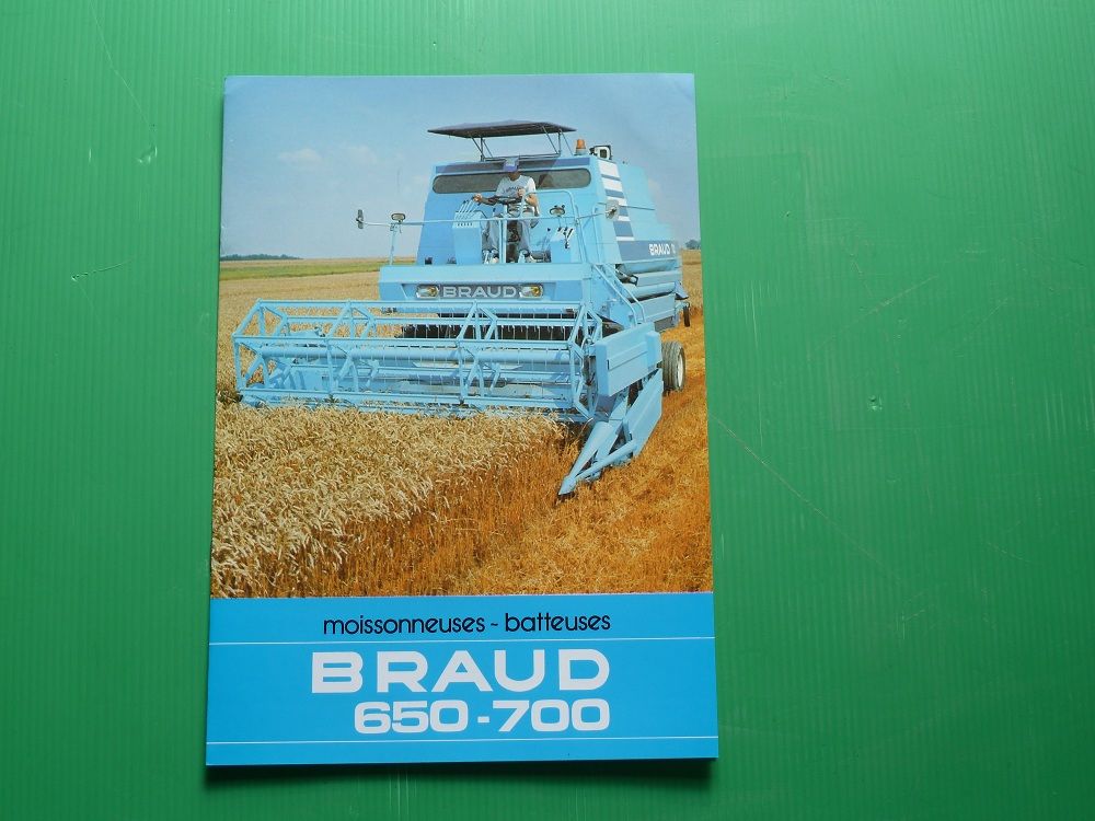 Catalogue prospectus moissonneuse BRAUD 650-700 