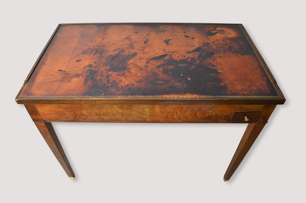 Table &agrave; jeux tric-trac en acajou style Louis XVI Meubles