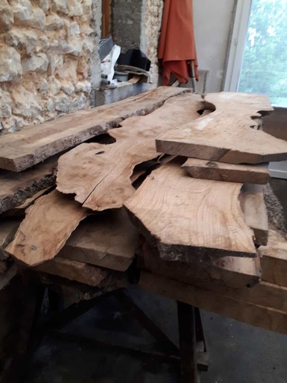 Lot planches et plateaux en Orme tr&egrave;s sec Bricolage