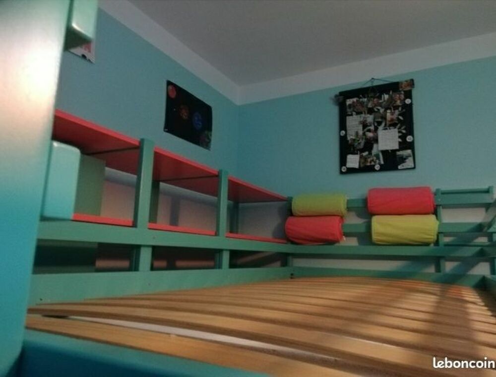 Lit mezzanine 1 place avec bureau Meubles