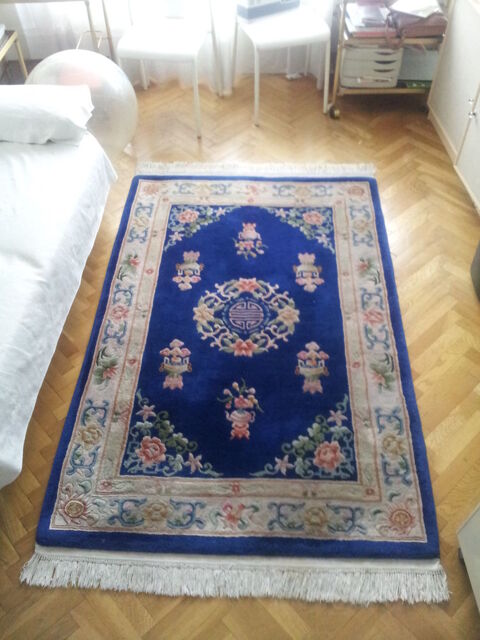 Tapis chinois laine&soie 120x180cm fait main, excellent �tat Saint-Mand� (94)