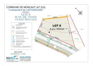  Terrain à vendre 842 m²
